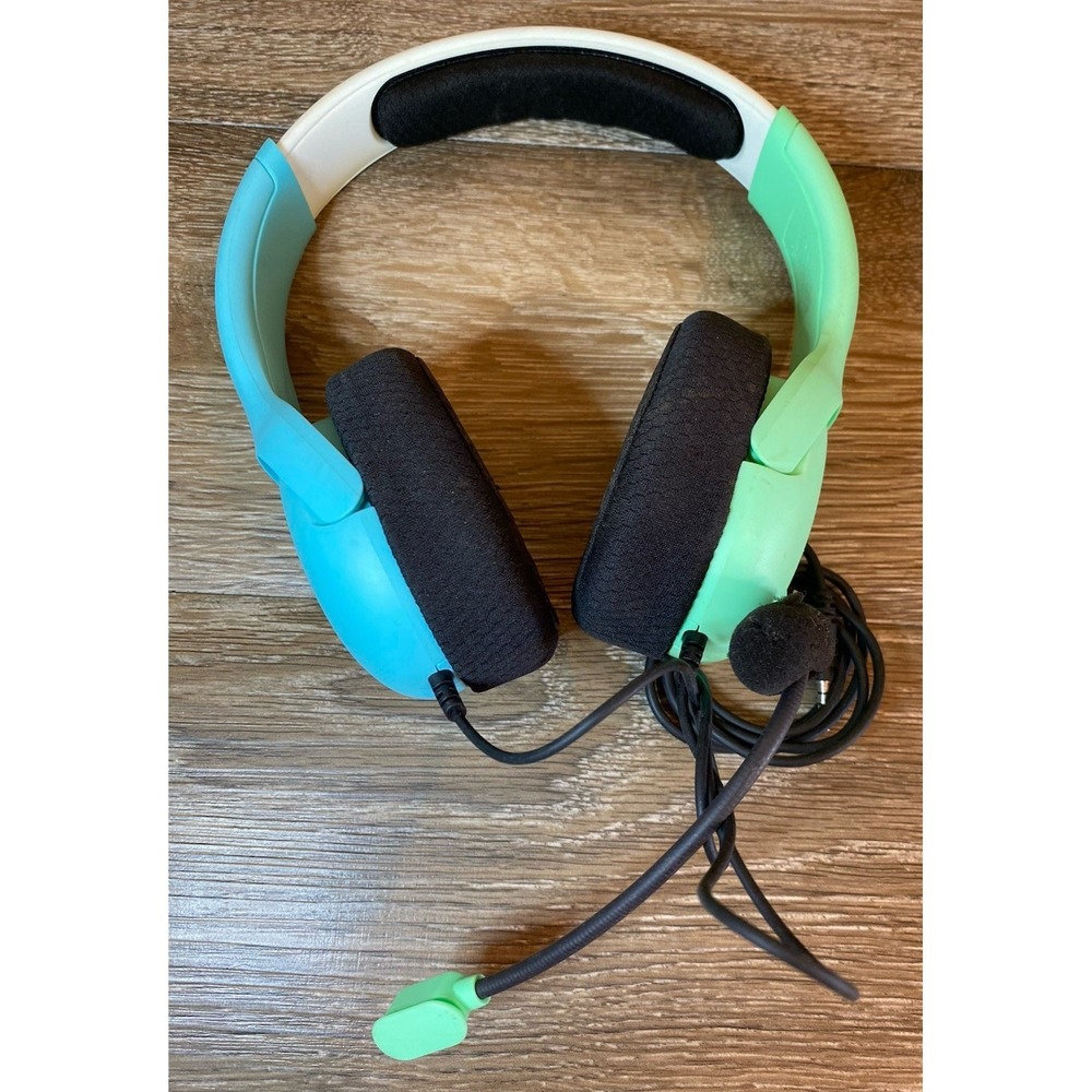 PDP LVL40  Blue & Green Over the Ear Wired Gaming Headset for Nintendo Switch